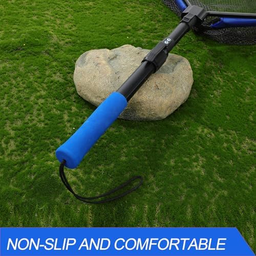 Floating Fishing Nets, Folding Nets for Easy Storage, Retractable Nets for Bass, Trout, Kayak and Boat Fishing, Easy Catch and Release Blue - Image 6